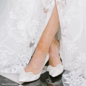NEW!!! Bella Belle DORTHY (IVORY) Wedding Bridal Shoes Heels US Size 7.5 IVORY
